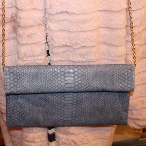 Urban Expressions Vegan Blue Clutch W/Strap